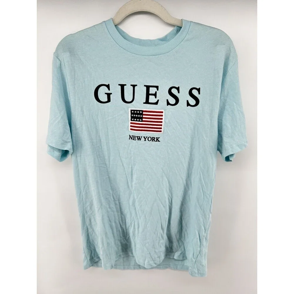 Guess Men’s “New York” T-Shirt Short Sleeves Size M - Picture 1 of 3